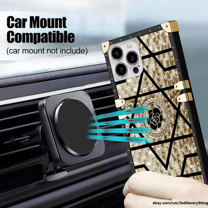 Flower Shockproof iPhone 16 15 14 13 Pro Max Case Luxury iPhone 16 15 14 13 12 11 Pro Cover