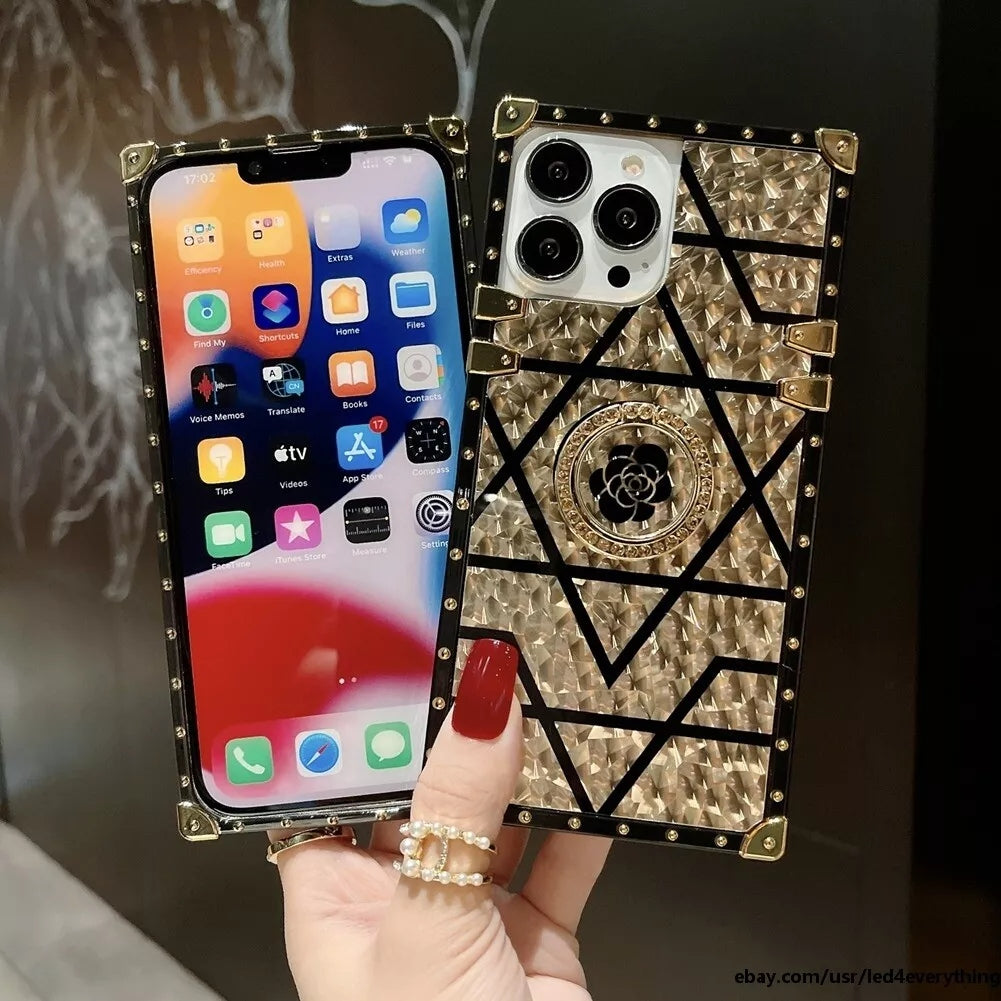 Flower Shockproof iPhone 16 15 14 13 Pro Max Case Luxury iPhone 16 15 14 13 12 11 Pro Cover