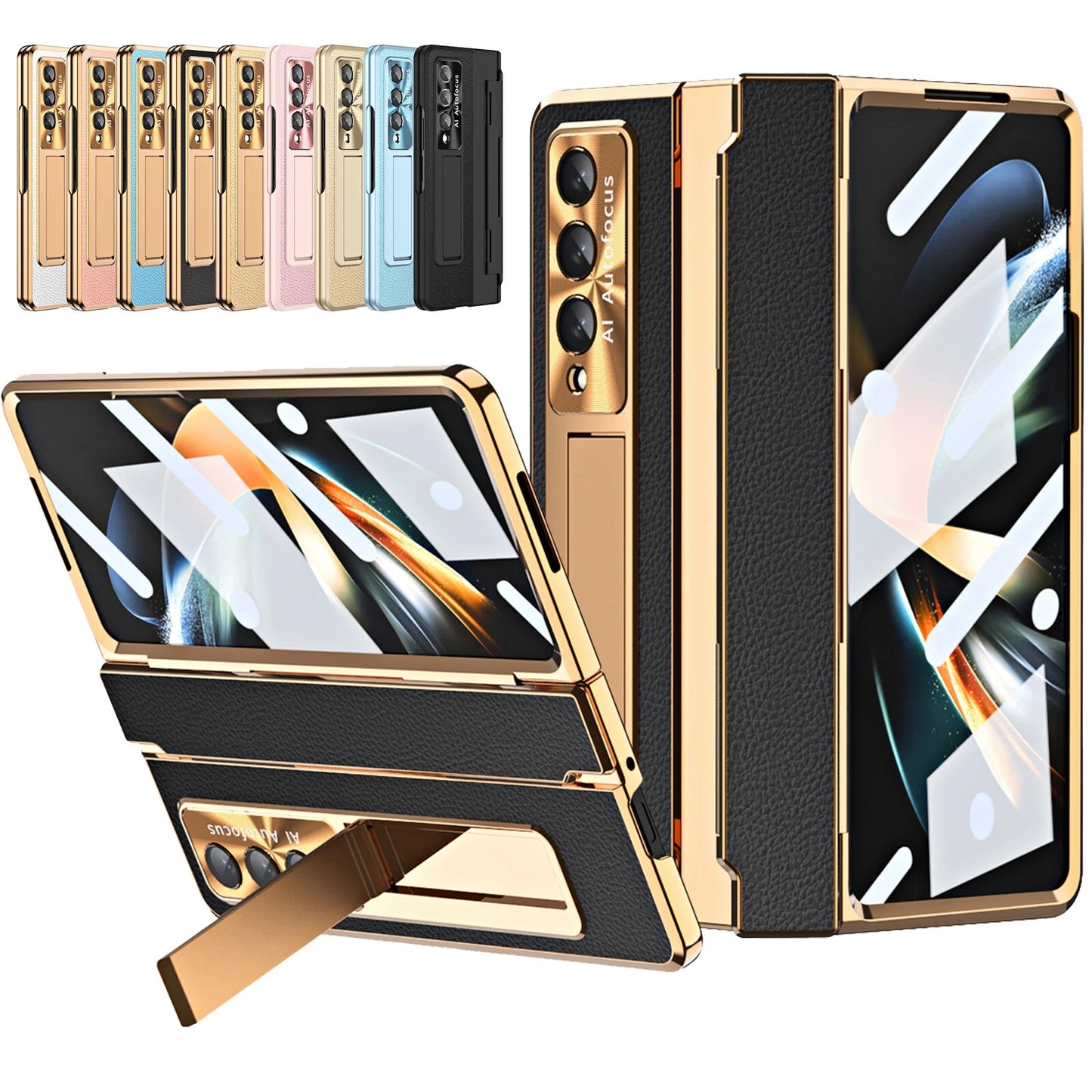Shockproof Hinge Screen Protector For Samsung Galaxy Z Fold 6/5/4/3 Case